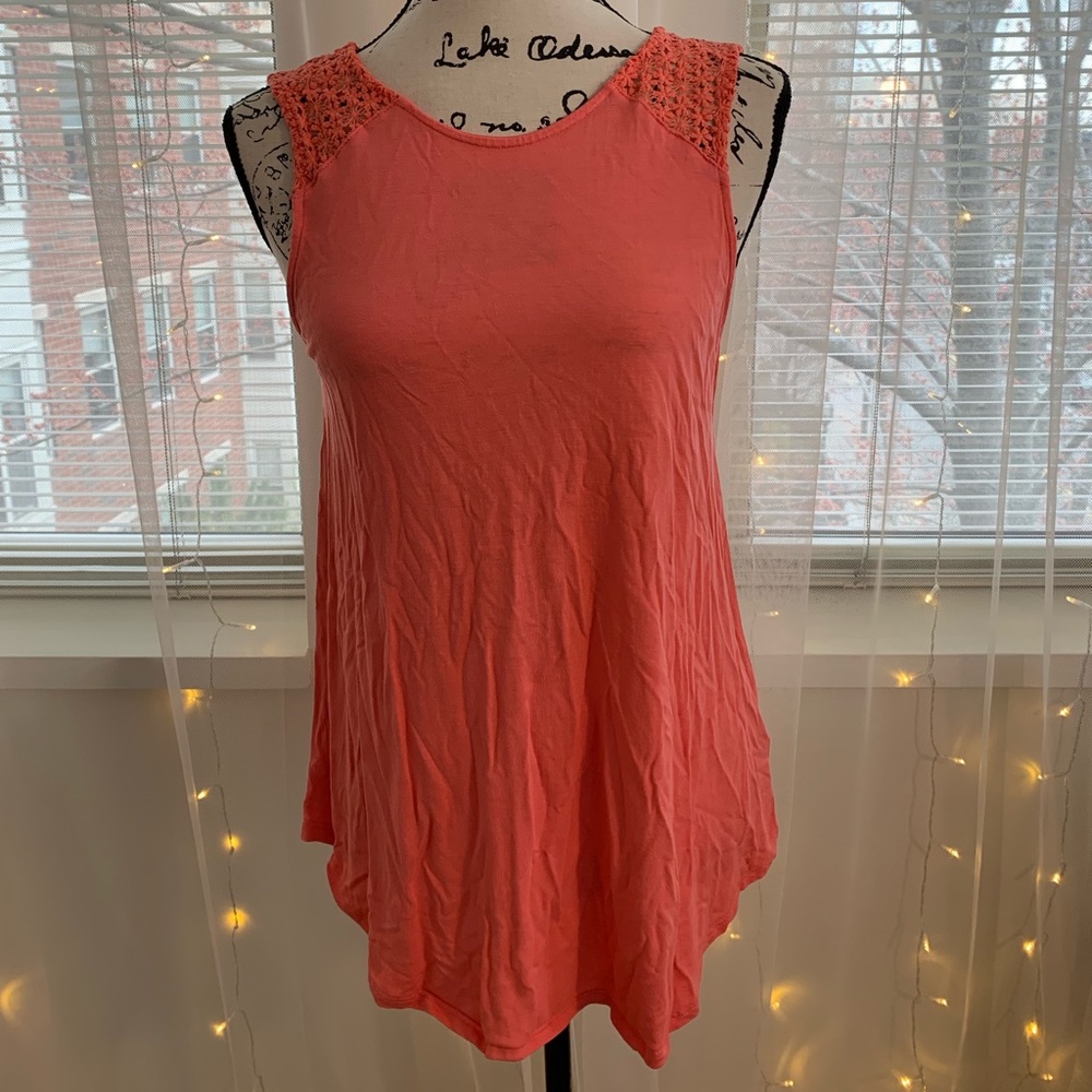 Coral color shirt